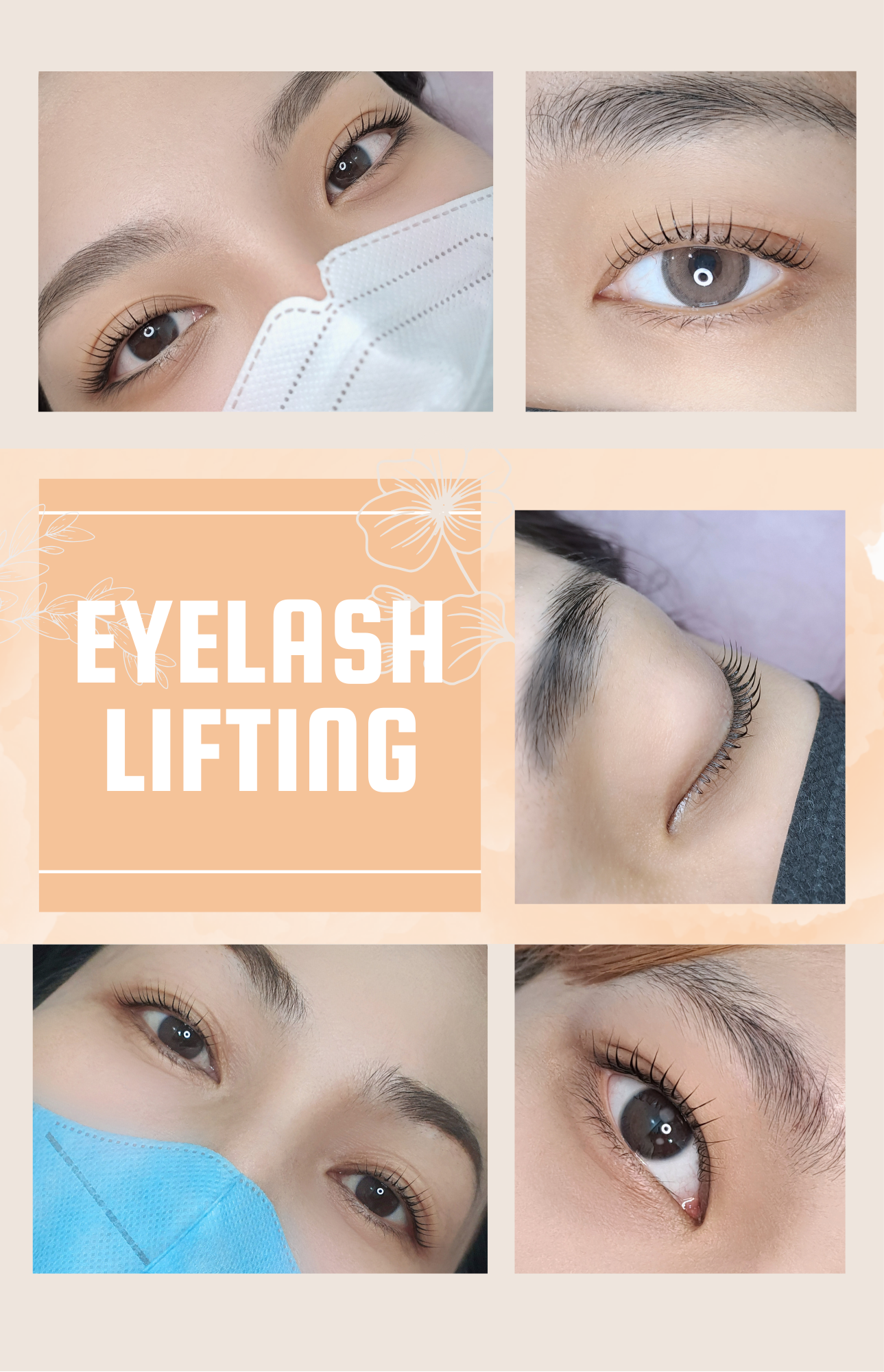 ตัวอย่างผลงาน Eyelash Lifting